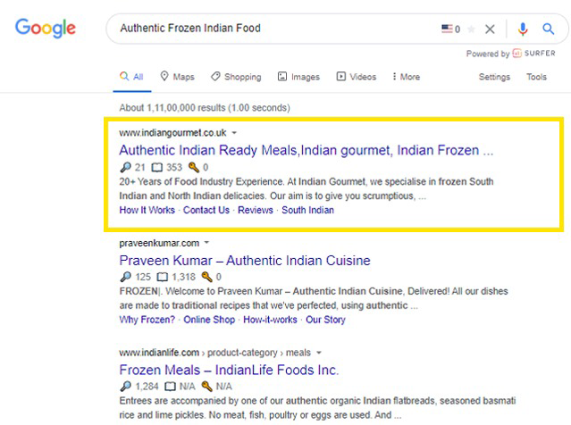  INDIAN GOURMET